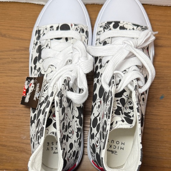 NEW! Disney Women's Mickey Mouse High-Top Lace-Up Sneakers Size 11 Shoes - Picture 3 of 8